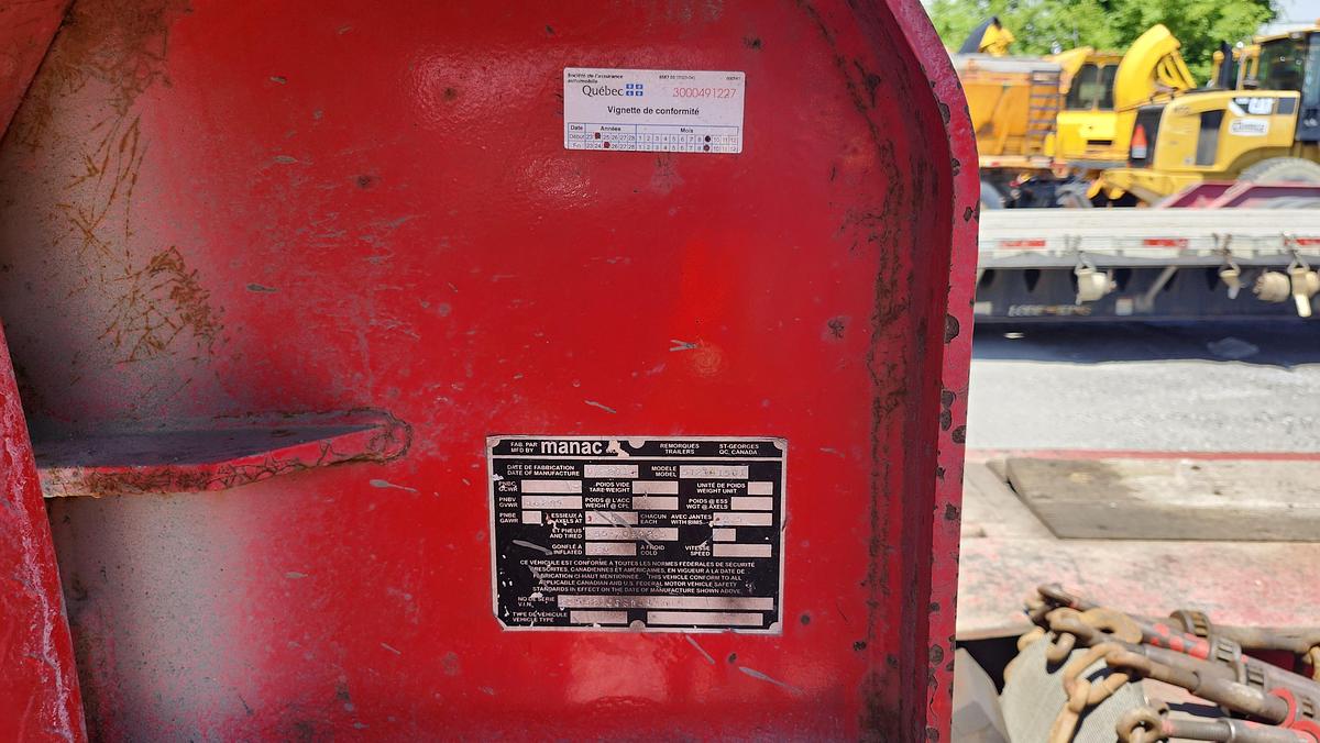 Used 2015 Manac 35 tons / 2 axles