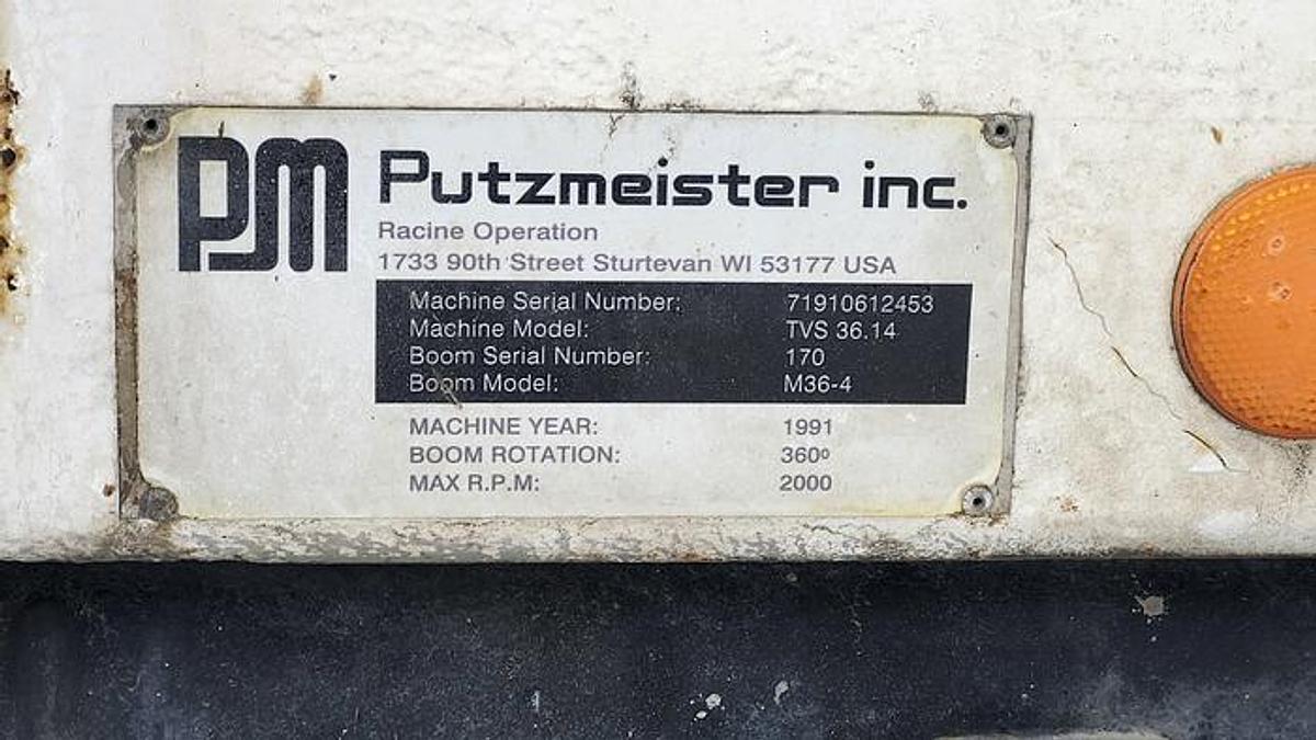 Used 1991 Putzmeister M36-4