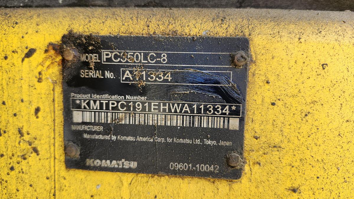 Used 2017 Komatsu PC350LC8