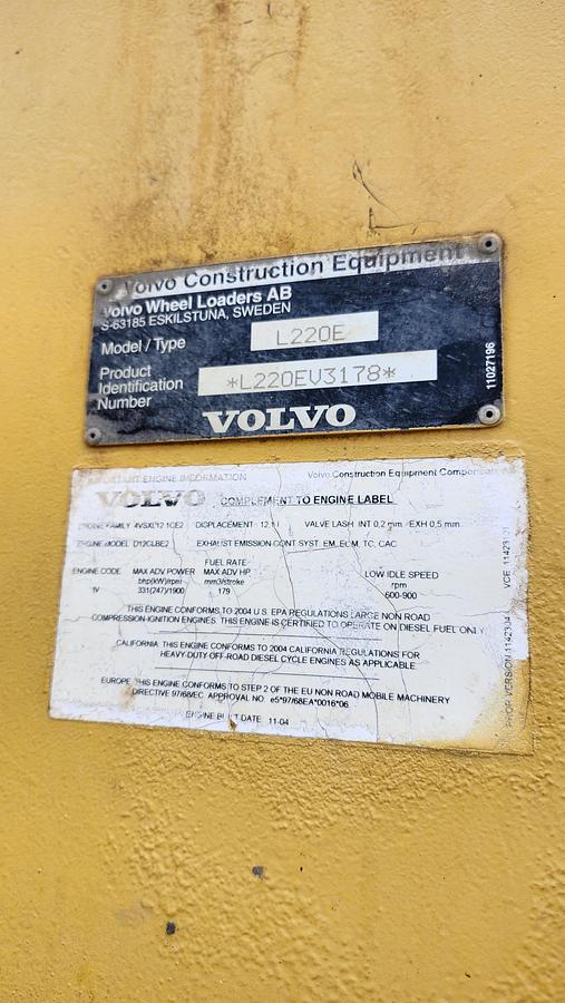 Used 2005 Volvo L220