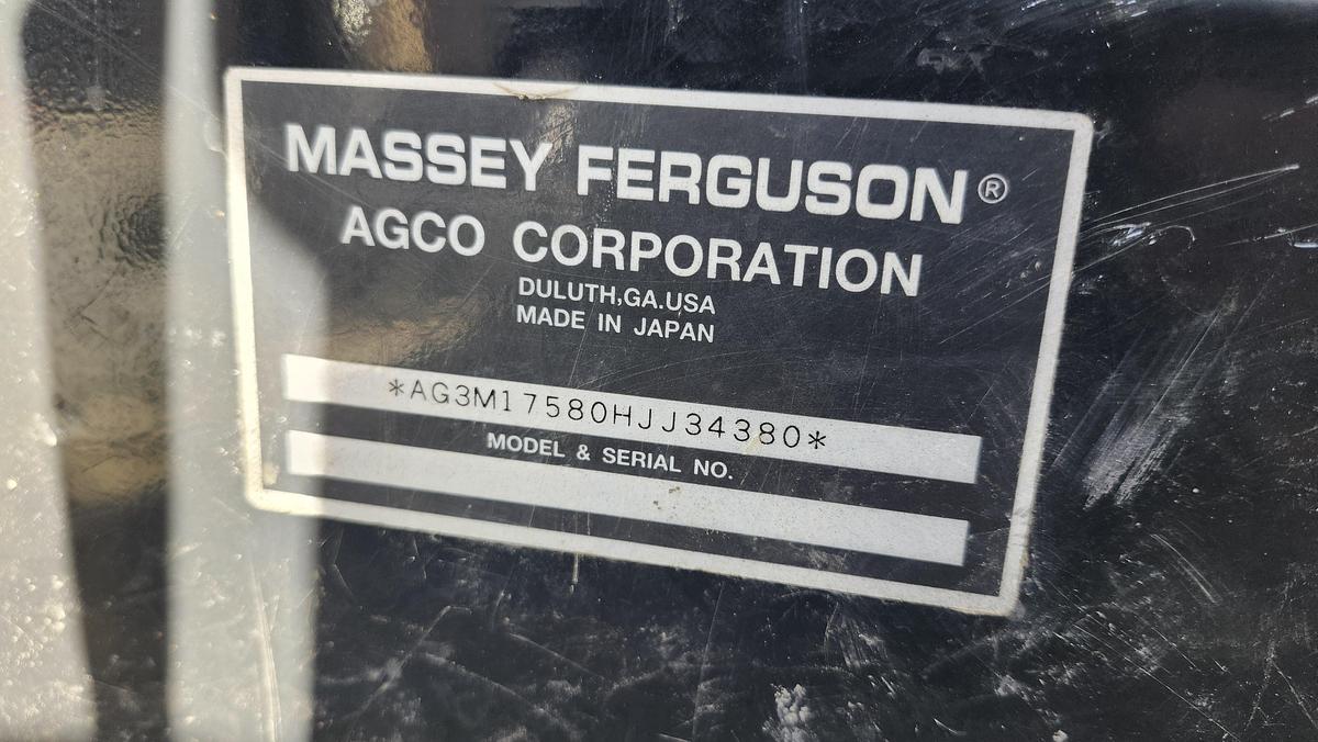 Used 2017 Massey-Fergusson 1758