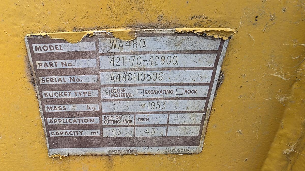 Used 2010 Komatsu WA480-6
