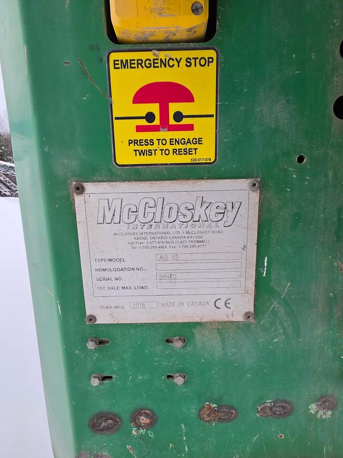 Used 2018 McCloskey J40V2