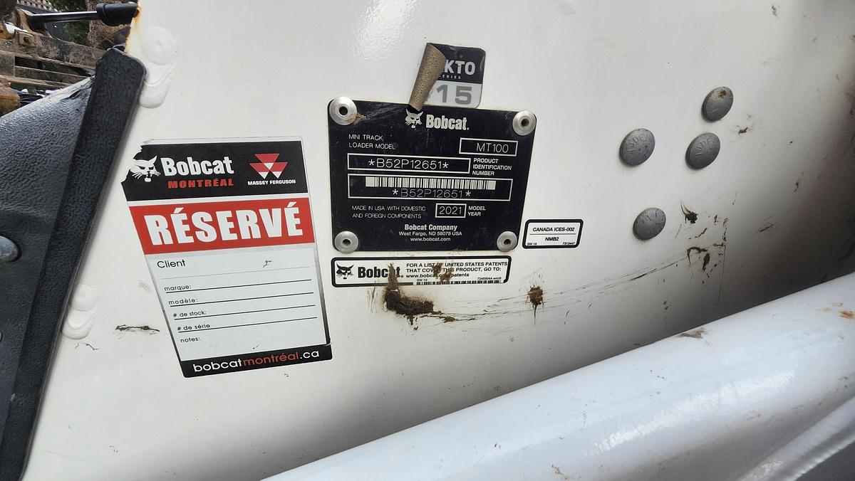 Used 2021 Bobcat MT100