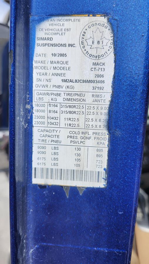 Used 2006 Mack CT713