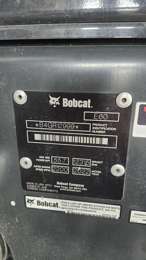 Used 2021 Bobcat E60