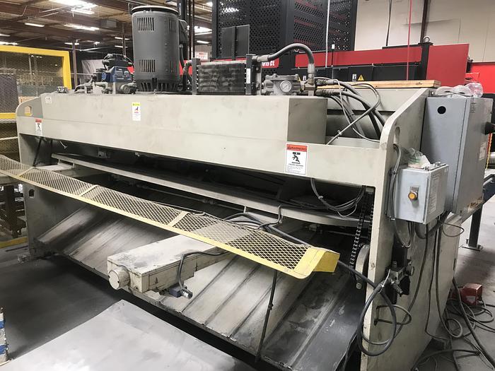 Used 2005 1/4" x 10' Accurshear Model 625010 Hydraulic Squaring Shear