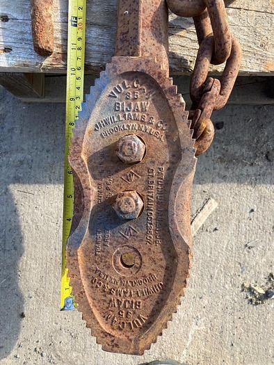 Used Vulcan 35 Bijaw 63" Chain Pipe Wrench Vise Tong