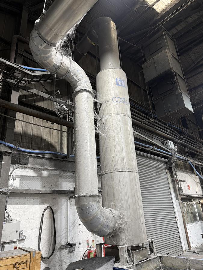 Used 2006 COSTARELLI 1300 mm agglomerator complete with loading belt and collection hopper