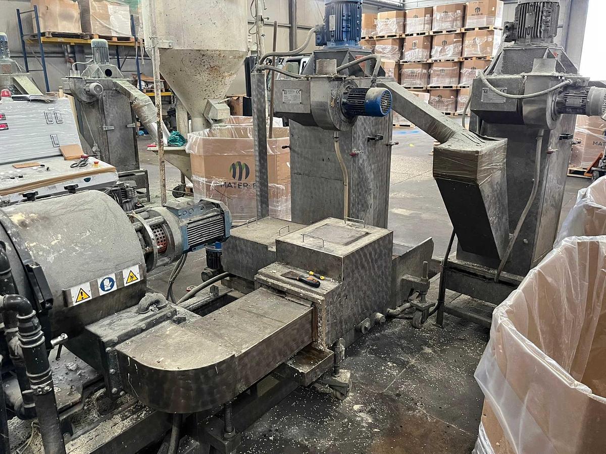 Used extruder 500 kg/h pe pp tecnova 130, 37 LD reconditioned +warranty