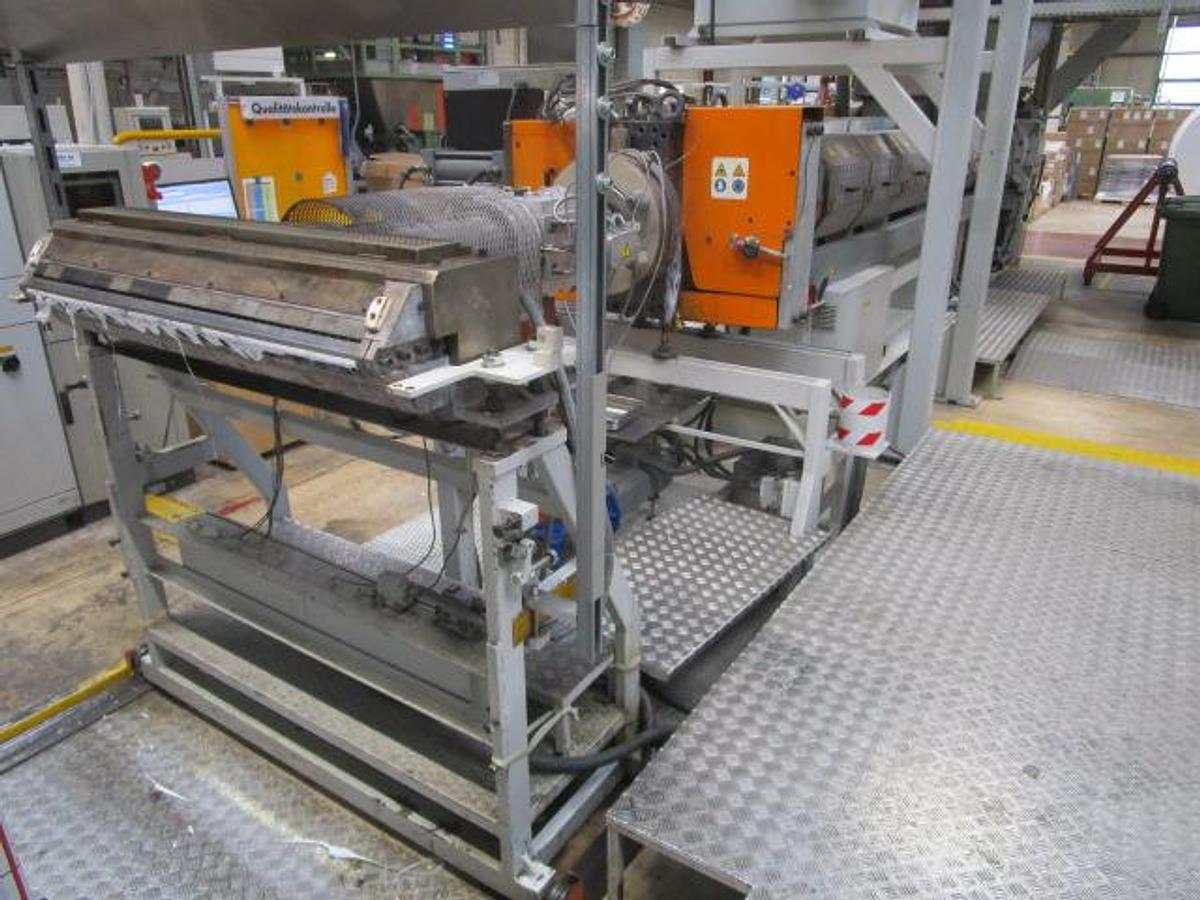 Used 2004 AMUT EZ 160 1200/1000 mm.single screw 1 Ton/h PS PP