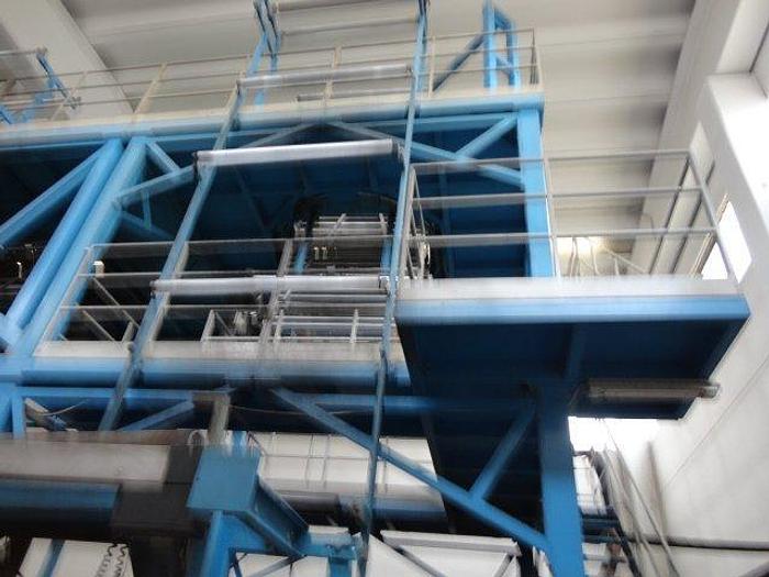 Used extruder for shrink LDPE+LLDPE+MDPE 1700 mm.wide 300 kg/h ready to go