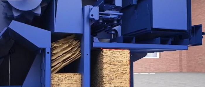 Used 2012 STRAUTMANN BALE TAINER AUTOMATIC VERTICAL BALER WITH STORAGE