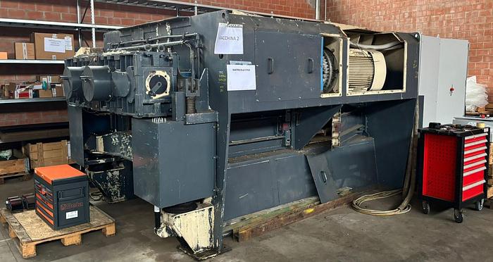 Refurbished VECOPLAN TWIN SHAFT SHREDDER 220 KW VNZ 3000 double-rotor shredder