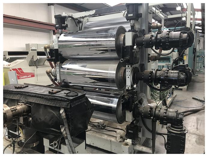 Used AMUT PET,PP & PS sheet extrusion line 1000 mm Ref.TX123
