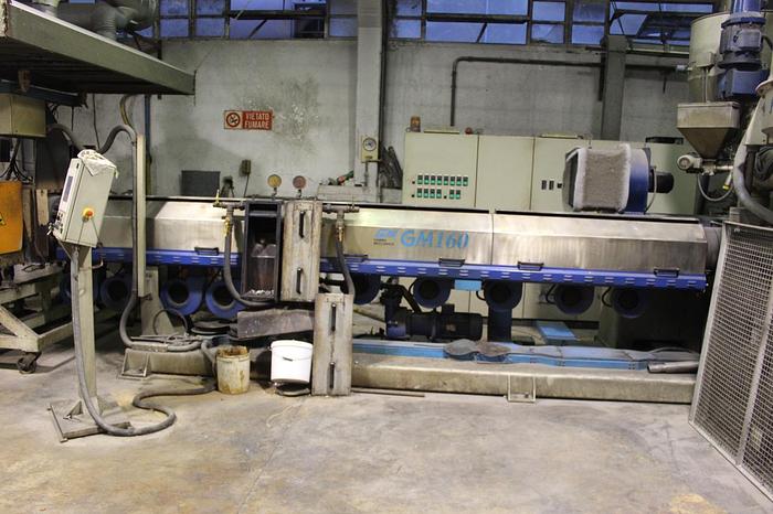 Used 2001 GAMMA MECCANICA 160 mm. extriuder for LDPE HDPE PP,..