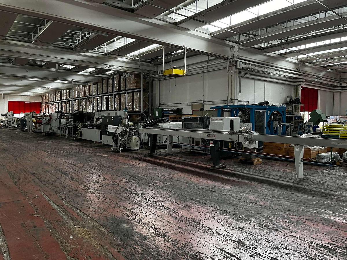 Used 2005 CINCINNATI NEXANS PEX-AL-PEX extrusion line complete with downstream