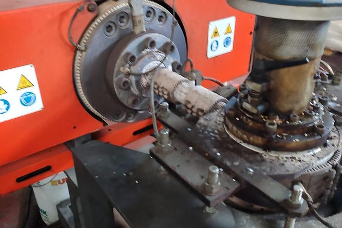 Refurbished 2006 TECNOVA USED PE PP EXTRUDER 105 mm.