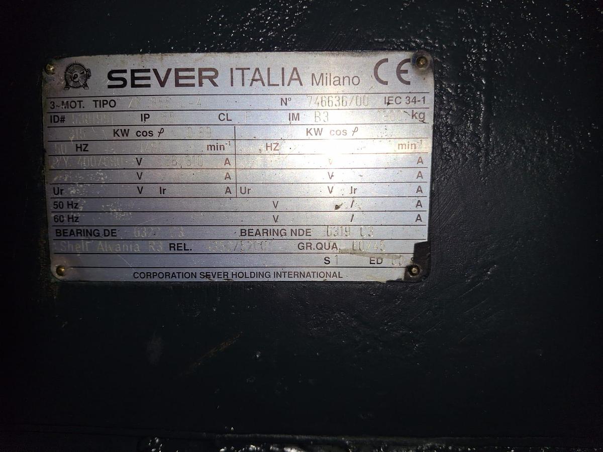 Refurbished extruder 160 mm. 50 LD 2x degassing with energy saving IR heaters