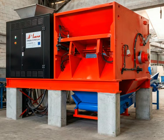 Refurbished BANO SINGLE SHAFT SHREDDER 1800 mm.132 kw fully reconditioned