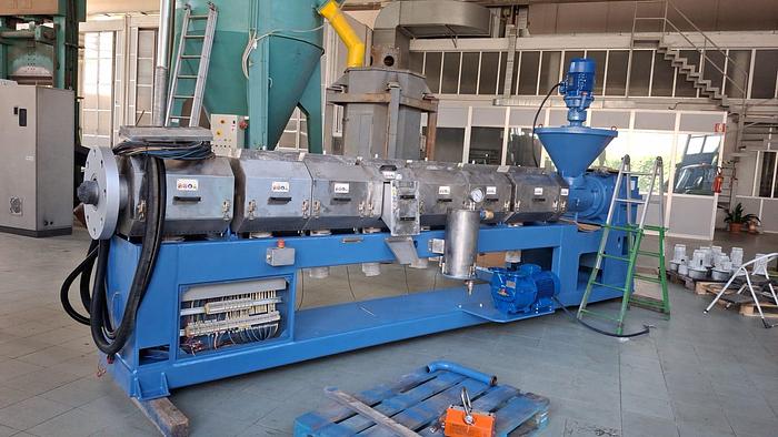 Refurbished CDM PREALPINA + FIMIC : 500-600 kg/h PE PP PC PS ABS REGRANULATING LINE FULLY RECONDITIONED