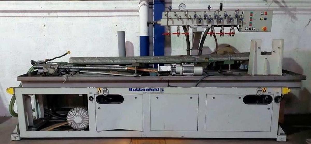 Used BATTENFELD CALIBRATION DESK 4 m.long
