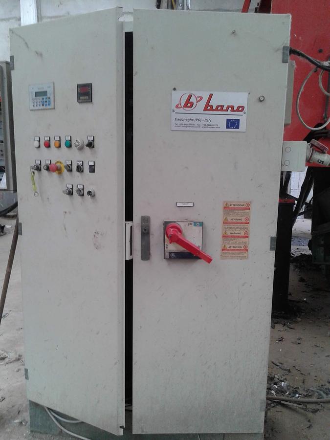 Refurbished BANO + GERMANPLAST RECONDITIONING SINGLE SHAFT SHREDDER 1800 mm.132 kw RECONDITIONED