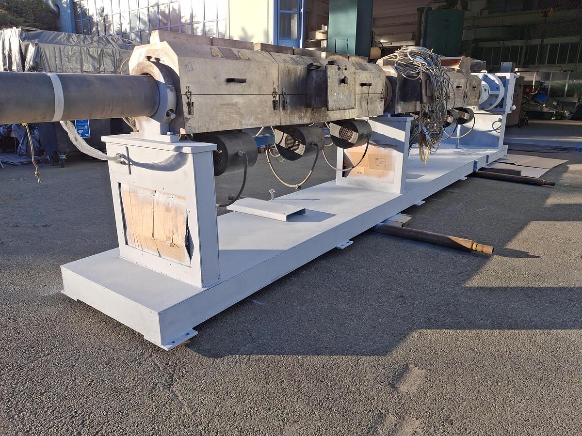 Refurbished extruder 160 mm. 50 LD 2x degassing with  energy saving IR heaters