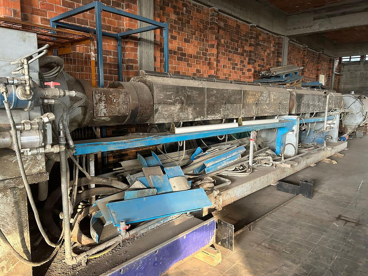 Refurbished extruder 160 mm. 50 LD 2x degassing with  energy saving IR heaters