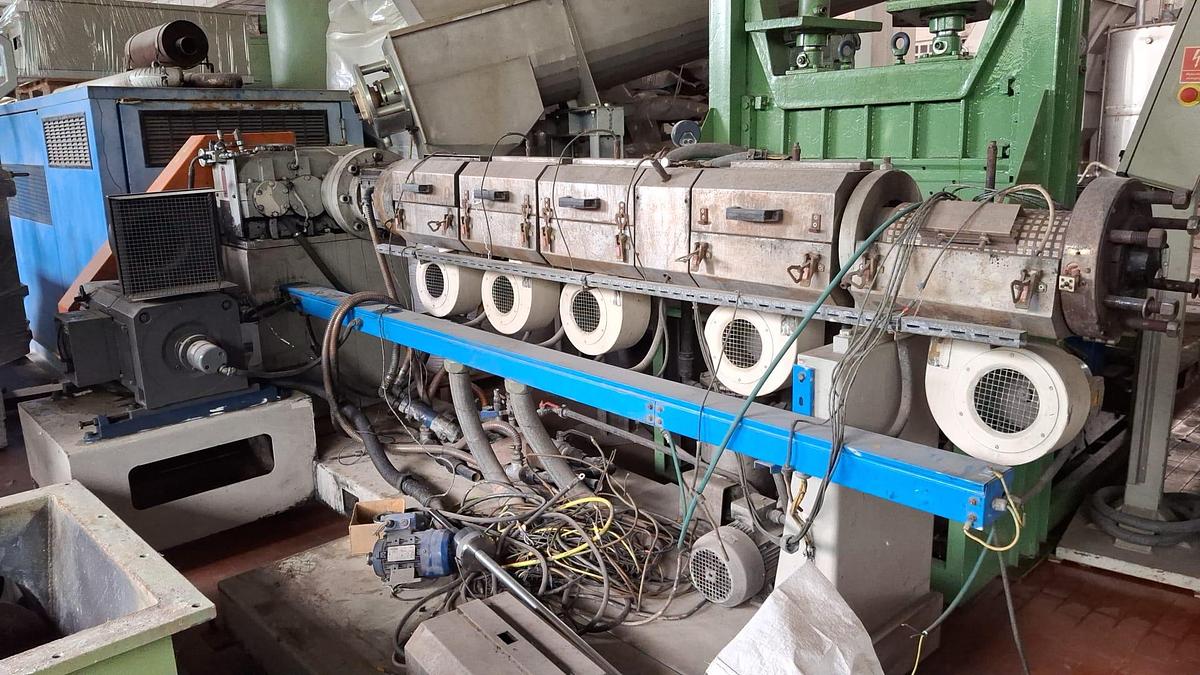 Refurbished extruder PRT 85 mm.35 L/D vented