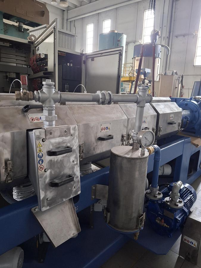 Refurbished extruder cdm prealpina,500 kg/h.+FIMIC ras400, pe,pp,pc,ps,abs, reconditioned.