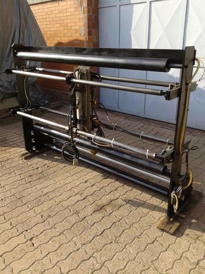 Refurbished used slit and seal unit, 1600 mm.hot air, ribbon seal