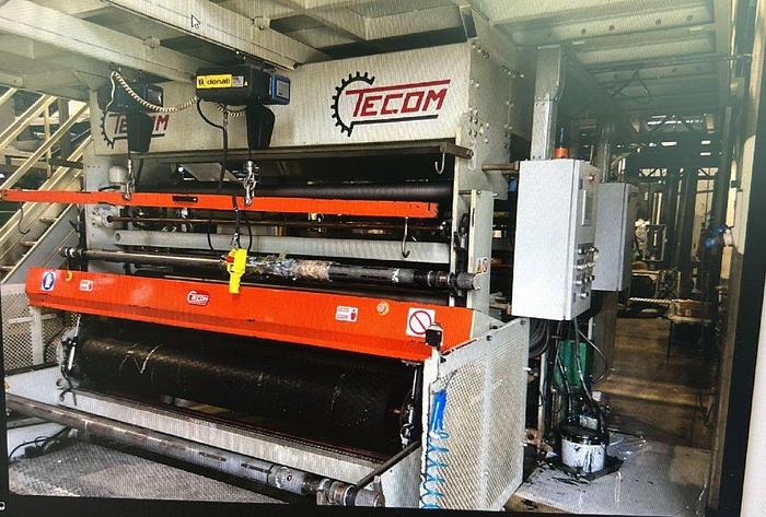 Used 2011 TECOM 3 LAYERS BLOWN FILM LINE S.65+65+65 30 L/D D.350 mm. DW 1.000 mm.