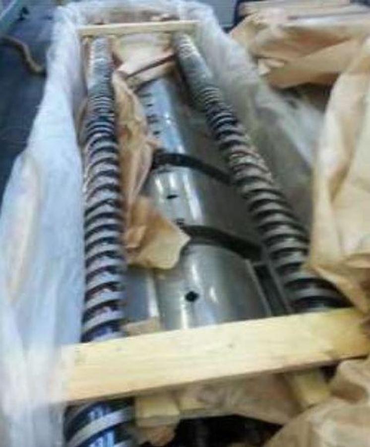 Used ROLLEPAAL TWIN SCREW PVC PIPES EXTRUSION LINE W2-125-22V