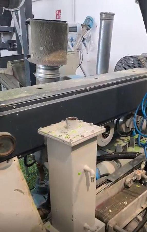 Used TECNOVA 90 mm. 37 L/D degassing+screenchanger+WR pelletizer