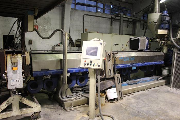 Used 2001 GAMMA MECCANICA 160 mm. extriuder for LDPE HDPE PP,..