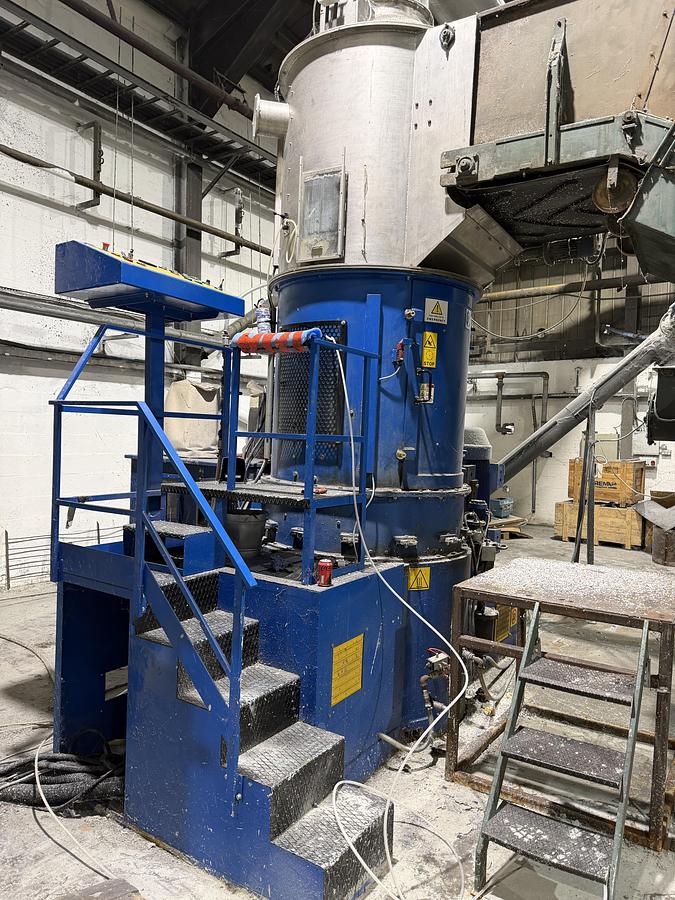 Used 2006 COSTARELLI 1300 mm agglomerator complete with loading belt and collection hopper