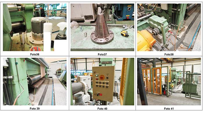 Used 3,6 mt.SLITTER REWINDER GOEBEL