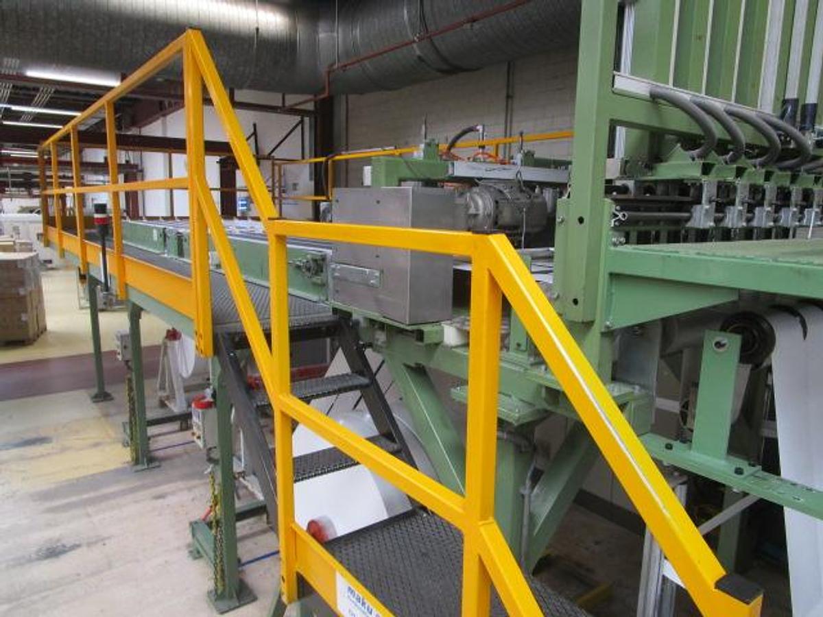 Used Amut EA120 sheet extruder 1600 mm.wide, 1300 kg/h 2000-2008