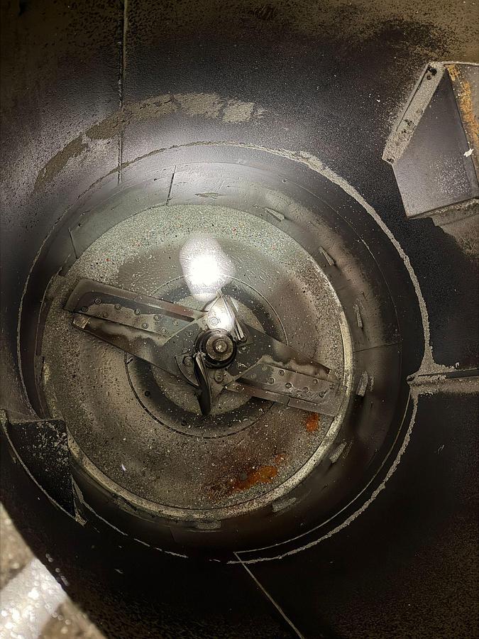 Used COSTARELLI 1300 mm fully automatic agglomerator complete with loading belt and collection hopper