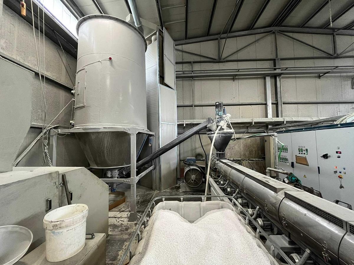 Used extruder 500 kg/h pe pp tecnova 130, 37 LD reconditioned +warranty