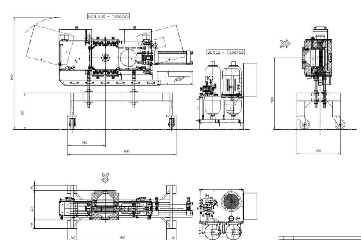 Refurbished BD PLAST SCREENCHANGER 250 mm. Ref.LRN100