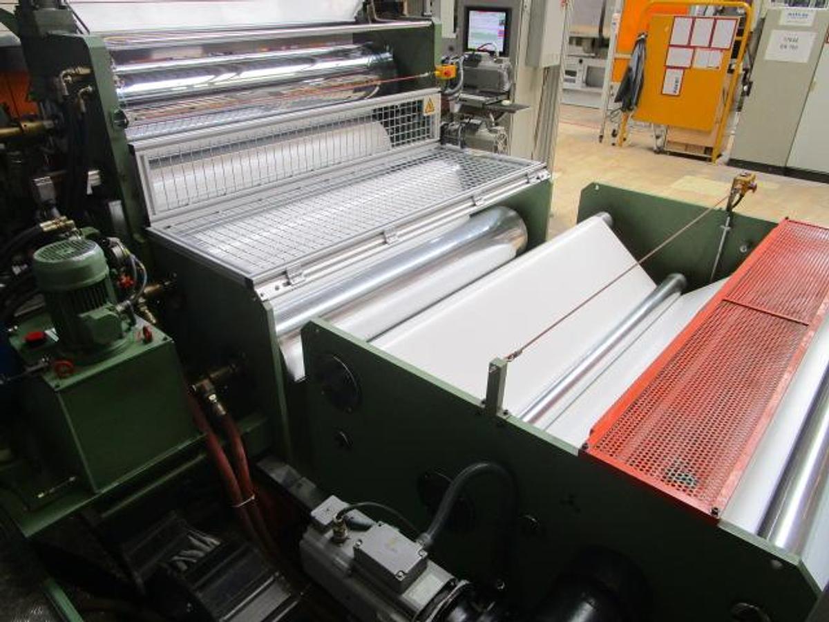 Used Amut EA120 sheet extruder 1600 mm.wide, 1300 kg/h 2000-2008