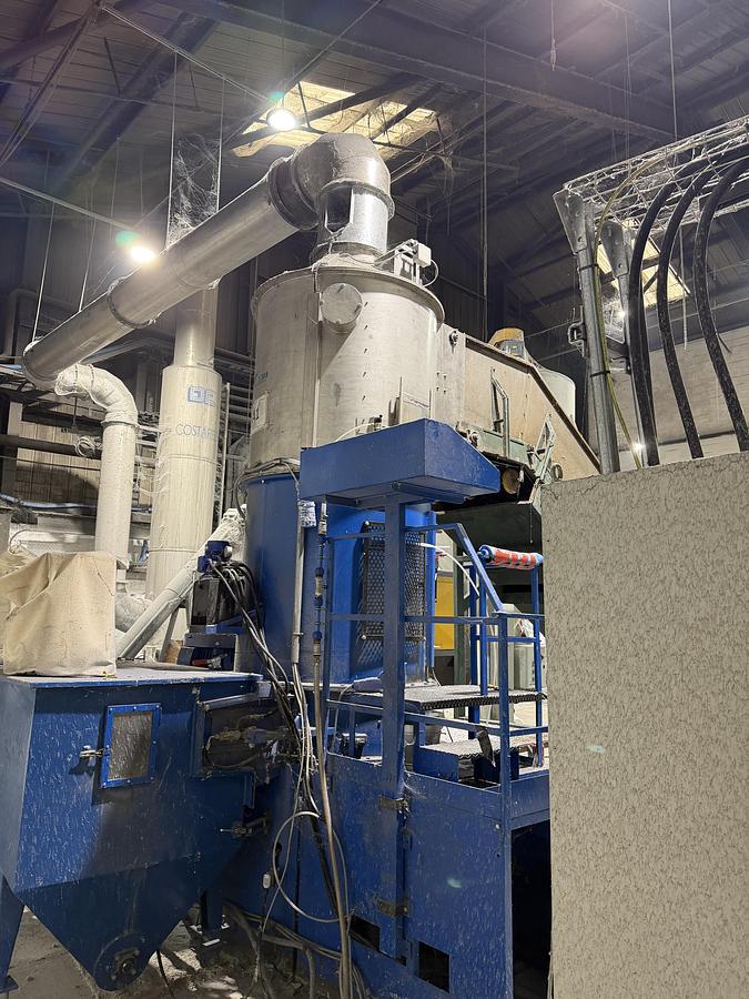 Used 2006 COSTARELLI 1300 mm agglomerator complete with loading belt and collection hopper