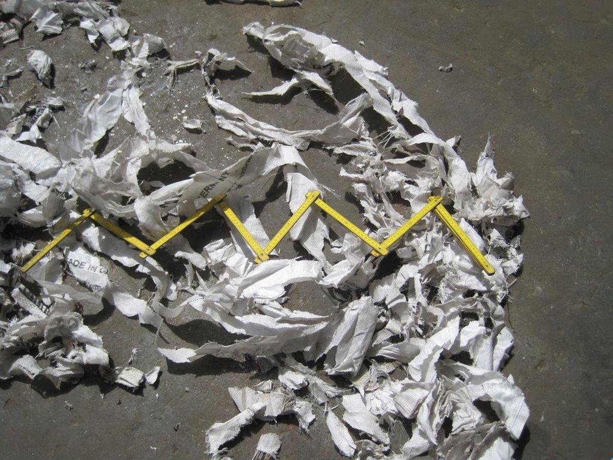 EUROPEAN DUAL SHAFT SHREDDER for RAFFIA BAGS