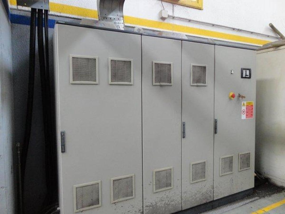 Used EXTRUDER GHIOLDI s.55-75-55, d.300, w.1700 mm.