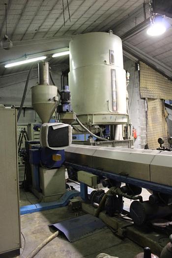 Used 2001 GAMMA MECCANICA 160 mm. extriuder for LDPE HDPE PP,..