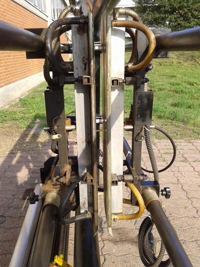 Refurbished used slit and seal unit, 1600 mm.hot air, ribbon seal