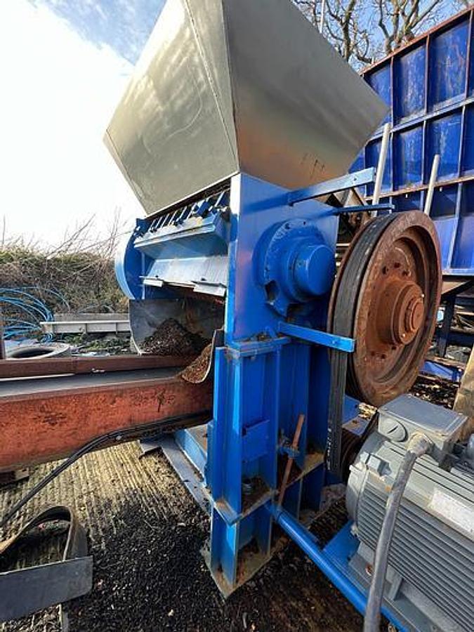 Used USED TYRE RECYCLING LINE MTB+ELDAN 1 Ton/h in 20 mm. (1st machine yields abt.10 T/h in chopped size)