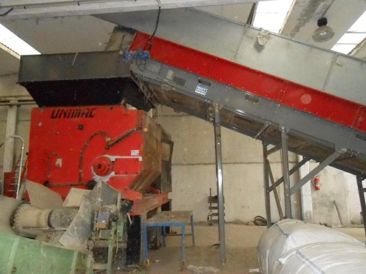 Refurbished BANO + GERMANPLAST RECONDITIONING SINGLE SHAFT SHREDDER 1800 mm.132 kw RECONDITIONED